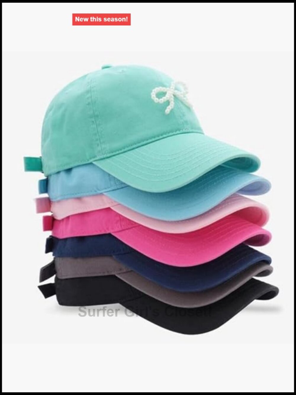 Coquette Bow Baseball Hat Ponytail Cap Distressed Trucker Hats For Women View 4